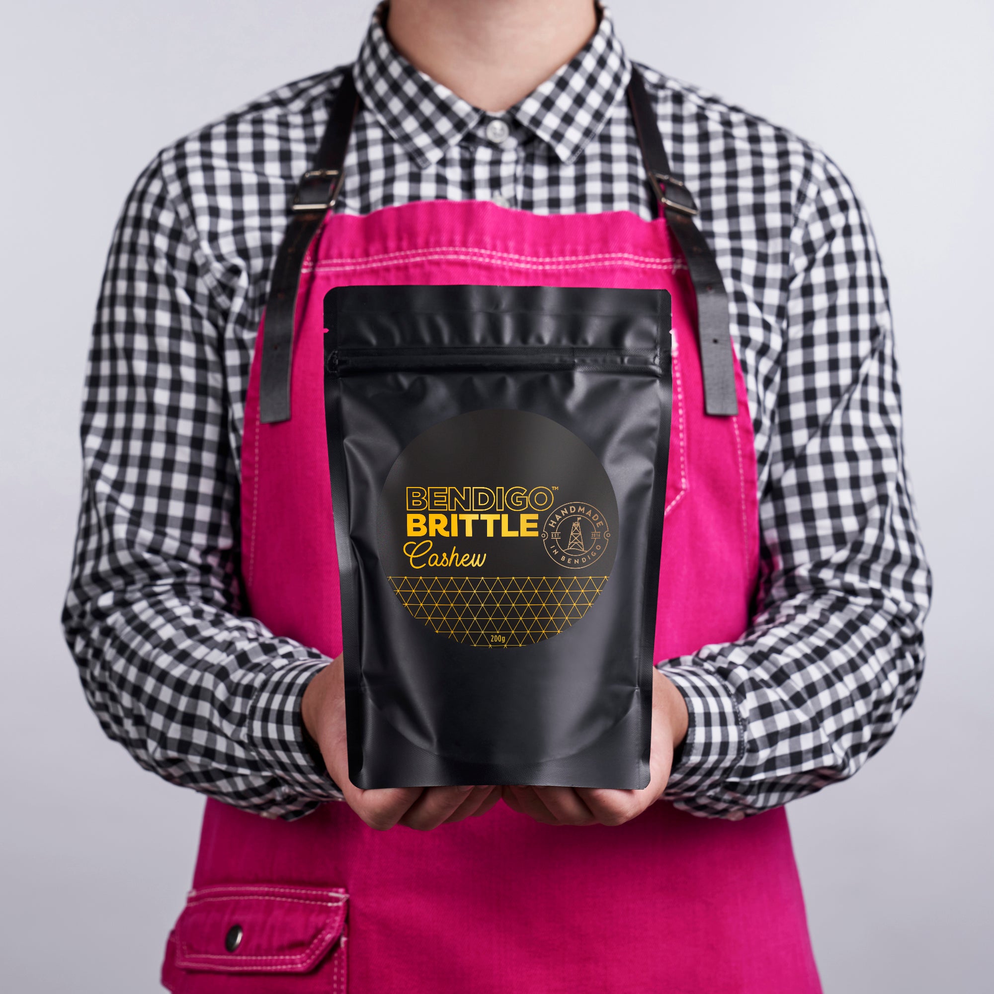 NEW SIZE Cashew Brittle 200g | Bendigo Brittle