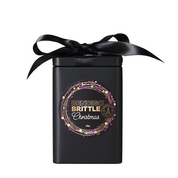 2025 Edition Christmas Brittle 200g Matte Black Tin